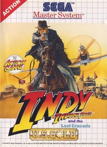Indiana Jones And The Last Crusade (Master System)  W/Manual, Boxed