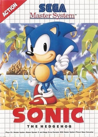 Sonic The Hedgehog (Master System) W/O Manual, Boxed